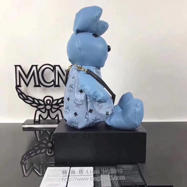 MCM女包 原單 吉祥物小兔子 Visetos印花塗層帆布 MCM單肩斜挎女包  mdmc1022